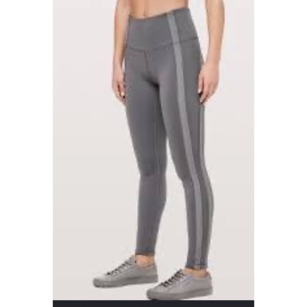 Lululemon Reveal Tight Zen Expression Dark Gray Size 4 New Without Tags‎